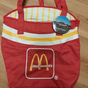 Vintage McDonald's French fry tote with vinyl interior